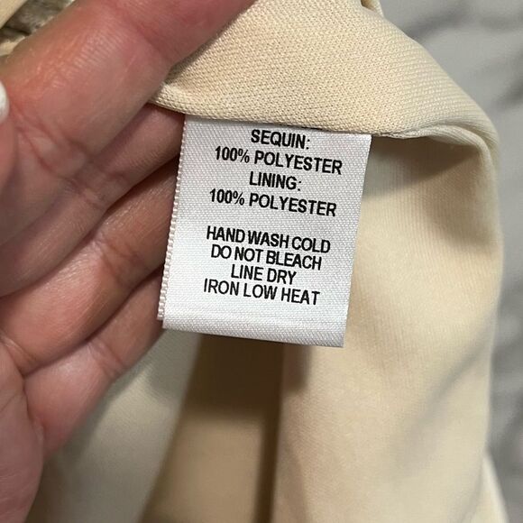 Lulus Weekender Silver Sequin Faux-Wrap
Mini Dress Size S - Picture 9 of 12